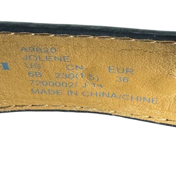 Coach Jolene Wedge Flip Flop Sandals Women’s Size 6B Black Platform Thong A9820 - Picture 8 of 10